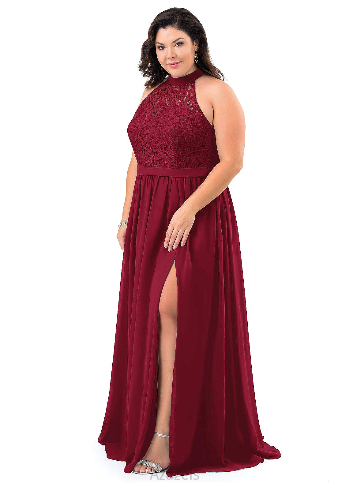Paityn A-Line/Princess High Low Natural Waist Scoop Sleeveless Bridesmaid Dresses