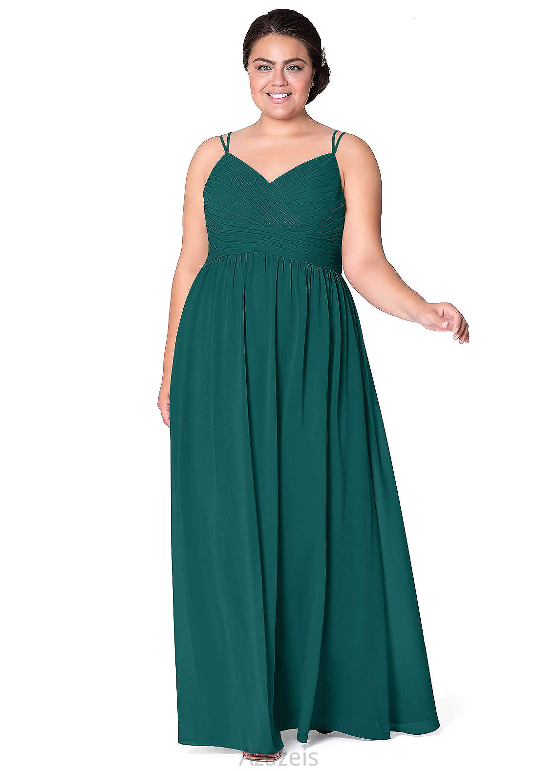 Lydia Floor Length Sleeveless A-Line/Princess Natural Waist V-Neck Bridesmaid Dresses