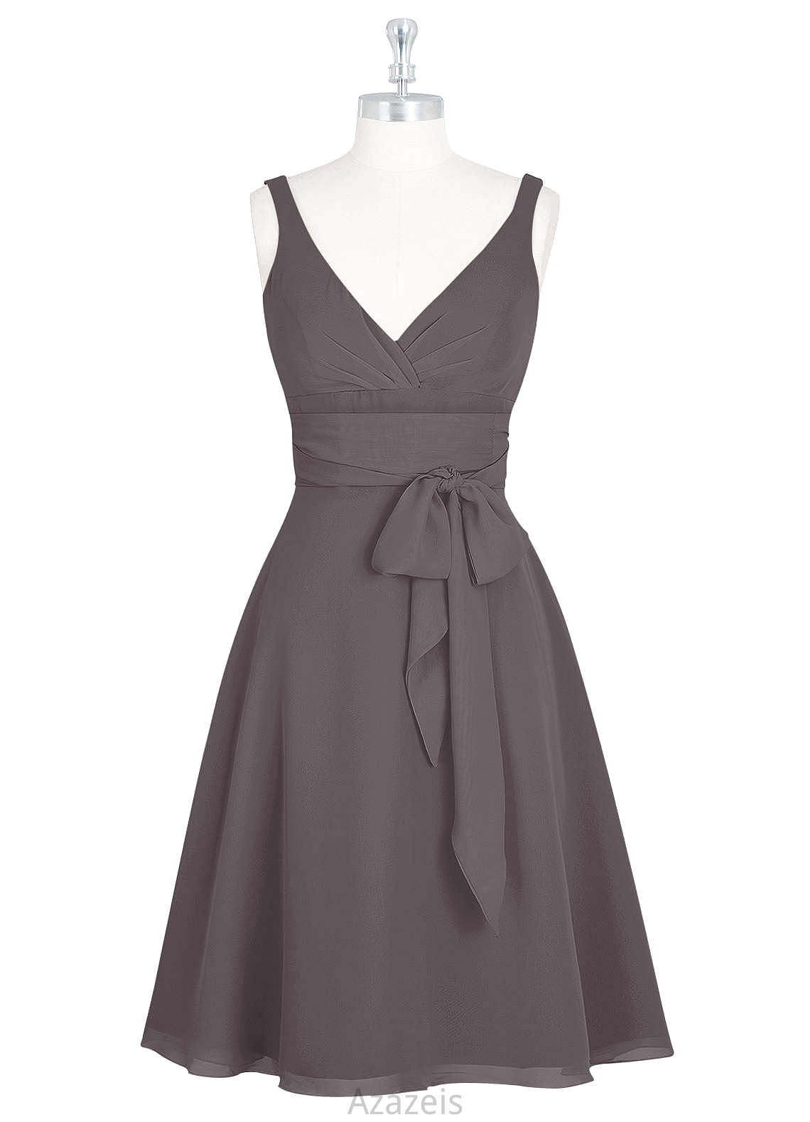 Mariela Floor Length Short Sleeves Empire Waist A-Line/Princess Bridesmaid Dresses