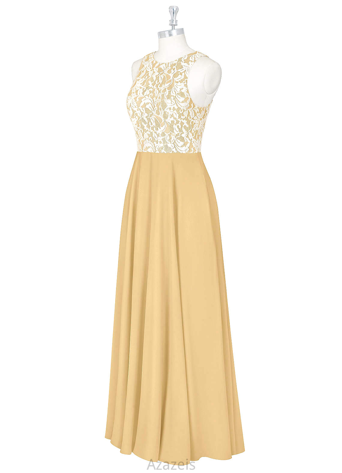 Elisa Natural Waist Floor Length A-Line/Princess V-Neck Sleeveless Bridesmaid Dresses