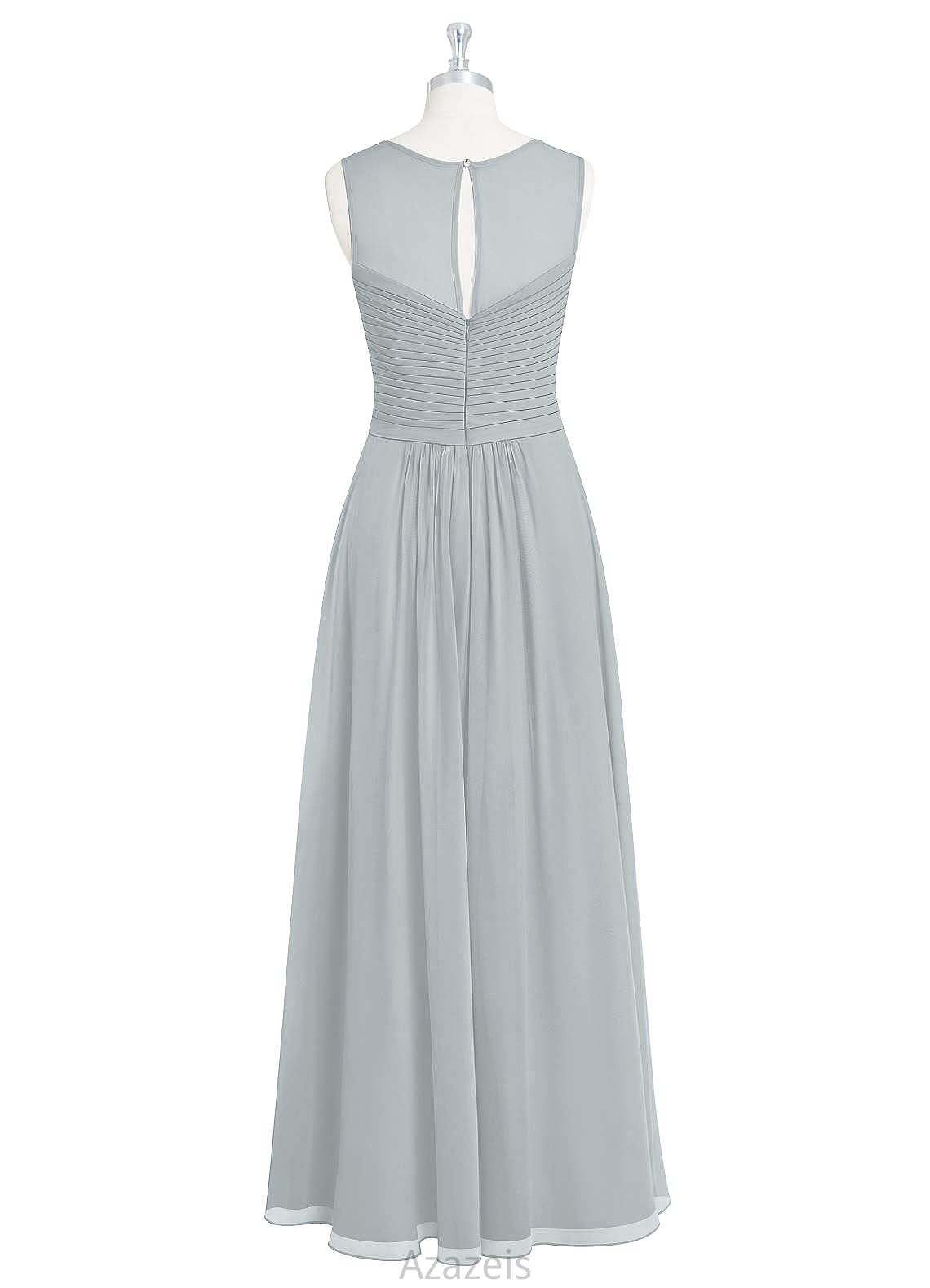 Alisa A-Line/Princess Sleeveless Natural Waist Tea Length Scoop Bridesmaid Dresses