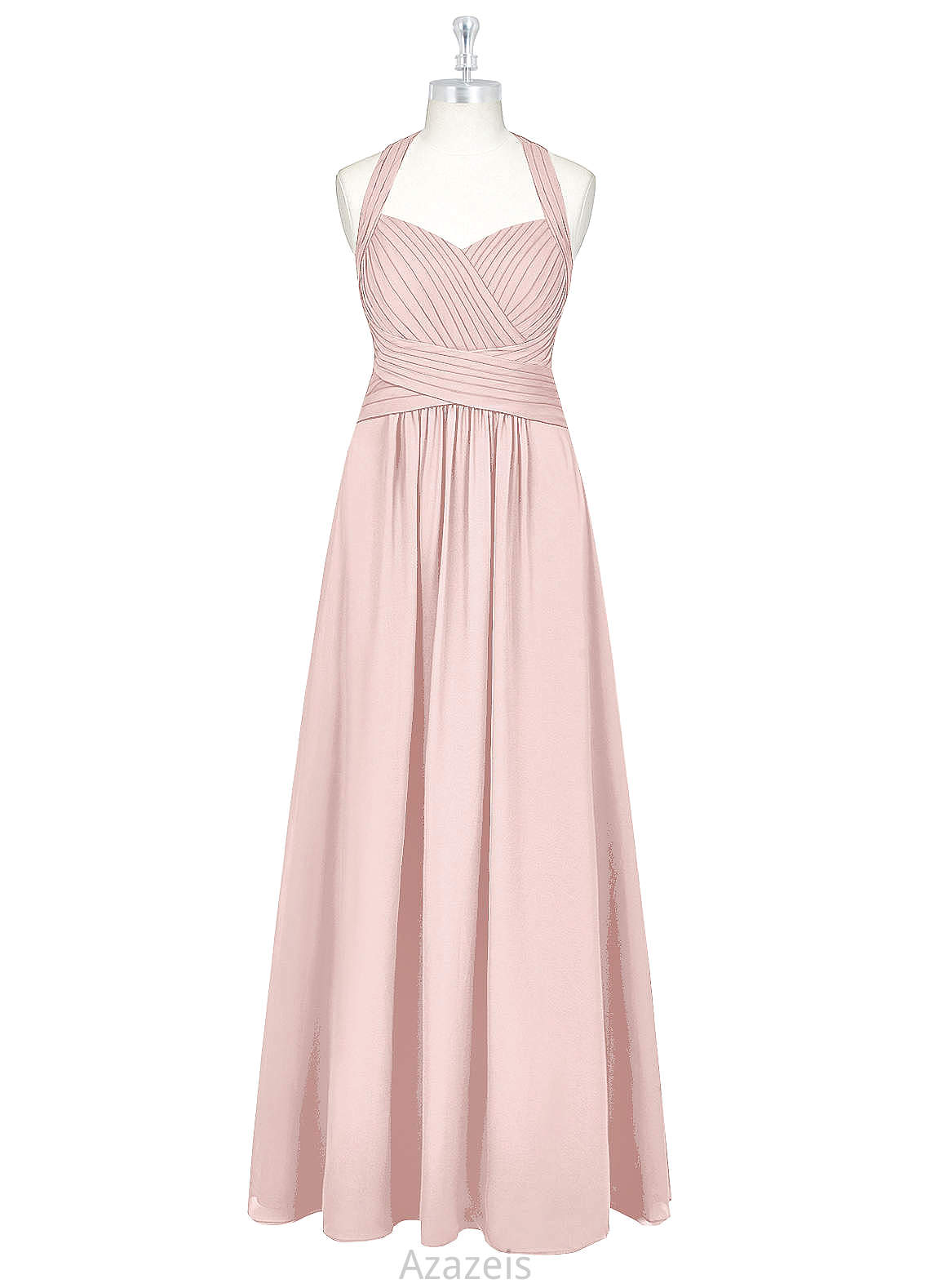 Yaritza Floor Length V-Neck Sleeveless A-Line/Princess Natural Waist Bridesmaid Dresses