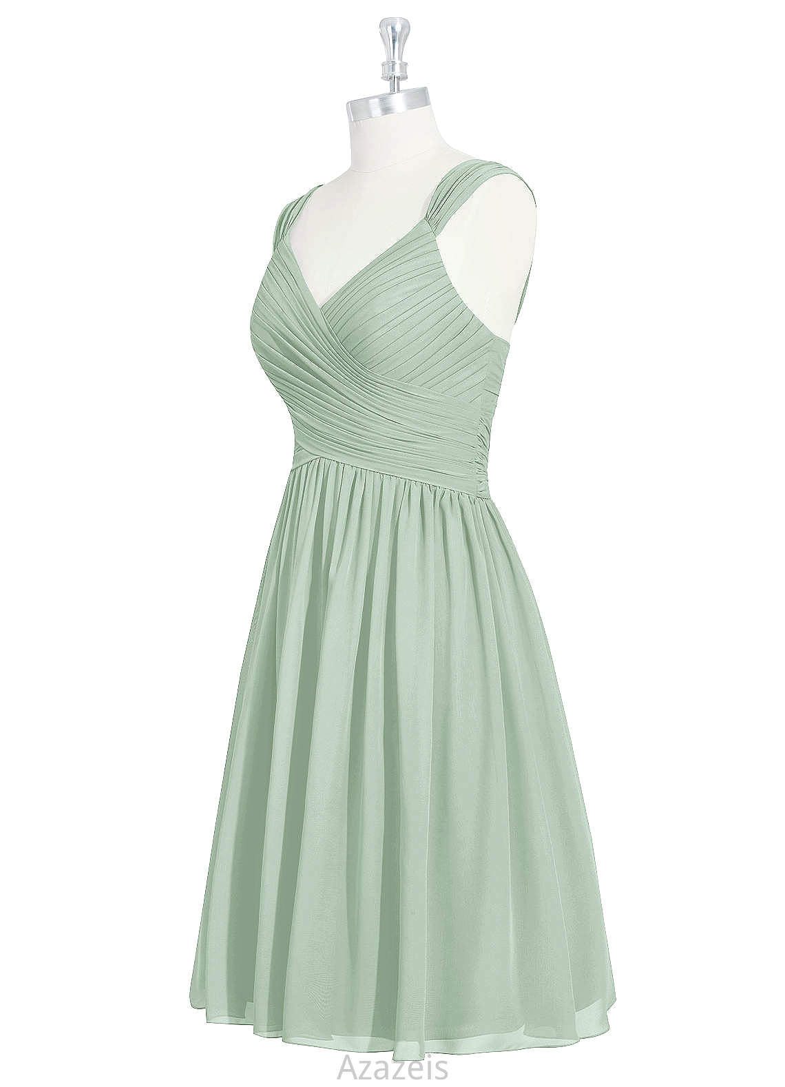 Aliana Sleeveless A-Line/Princess Natural Waist V-Neck Floor Length Bridesmaid Dresses