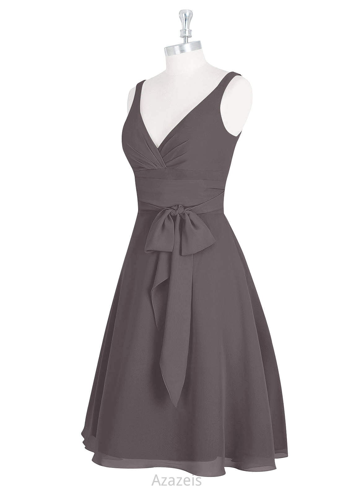 Mariela Floor Length Short Sleeves Empire Waist A-Line/Princess Bridesmaid Dresses