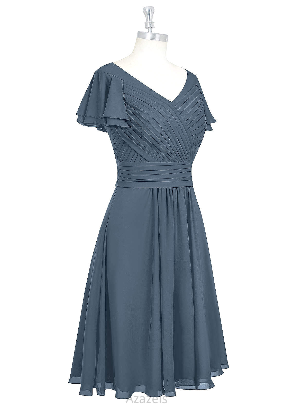 Lorelai V-Neck Floor Length Trumpet/Mermaid Natural Waist Sleeveless Bridesmaid Dresses